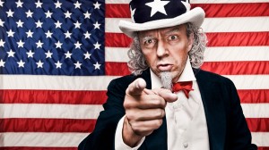 Patriotic Uncle Sam wants you