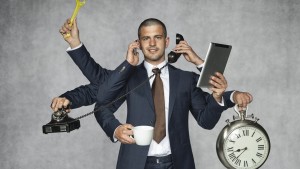 Multipurpose businessman