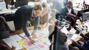 Business people planning strategy