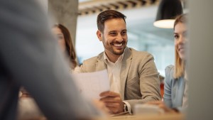 Group of business people at meeting