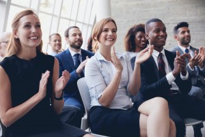 Audience clapping