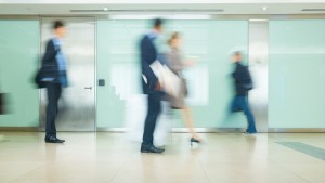 Business people walking