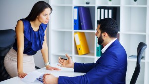 Business people conflict